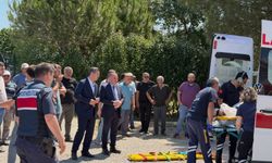 Alaçam'da traktör devrildi: Yaralı sürücü ambulans helikopterle sevk edildi