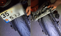 Manisa'da katlanır plakalı motosiklete 156 bin TL ceza