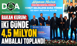 Bakan Kurum: İki günde 4,5 milyon ambalaj toplandı