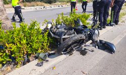 Ağaca çarpan motosikletin sürücüsü yaşam mücadelesini kaybetti