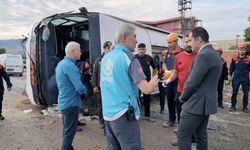 Kırıkkale'de feci kaza! Yolcu otobüsü devrildi: 1 ölü onlarca yaralı var