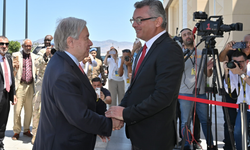 KKTC'de kritik temas! Erhürman ve Guterres'ten çözüm mesajı