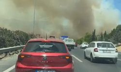 Manisa’da orman yangını! Alevler, İzmir-İstanbul Otoyolu’na ulaştı