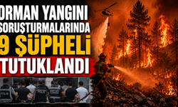 Orman yangını soruşturmalarında 9 şüpheli tutuklandı