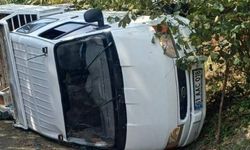 Fındık işçilerini taşıyan kamyonet devrildi: 14 yaralı