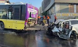 İstanbul’da feci kaza! İETT otobüsü ile otomobil çarpıştı, 3 kişi hayatını kaybetti