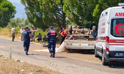 Aydın'da kamyonet devrildi: 2 ölü, 1 yaralı