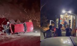 Karşıdan gelen araca yol vermek isterken 200 metrelik uçuruma yuvarlandı