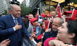 Cumhurbaşkanı Erdoğan'a New York'ta coşkulu karşılama