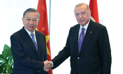 Cumhurbaşkanı Erdoğan, Vietnam Devlet Başkanı Lam ile görüştü