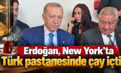 Cumhurbaşkanı Erdoğan, New York’ta Türk pastanesinde çay içti