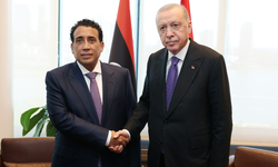 Cumhurbaşkanı Erdoğan, Libya Başkanlık Konseyi Başkanı el-Menfi ile görüştü