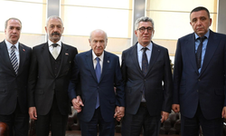 Sarallar ve Şahinler ailelerinden MHP Lideri Bahçeli’ye ziyaret