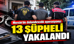 Mersin'de dolandırıcılık operasyonu: 13 şüpheli yakalandı