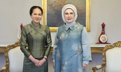 Emine Erdoğan, Kamboçya Başbakanı Manet'in eşi Chanmony ile görüştü