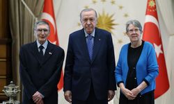 Cumhurbaşkanı Erdoğan, Aziz Sancar ve eşini kabul etti