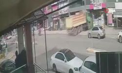 Hafriyat kamyonu eczaneye böyle daldı!