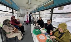 Eski otobüste atık yağlar Arap sabununa, meyveler sirkeye dönüşüyor