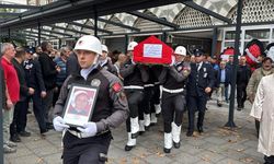 Rize'de hayatını kaybeden polis memuruna veda