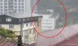 Sarıyer'de dehşet anları! Sel suları böyle geldi