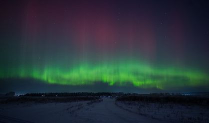 Krasnoyarsk’ta kuzey ışıkları büyüledi