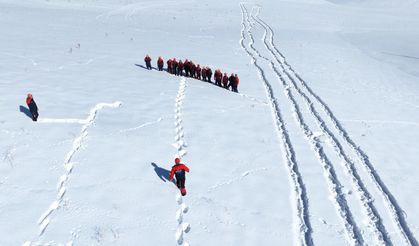 AFAD ekiplerinden çığ riskine karşı eğitim