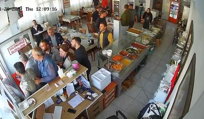 Lokantadaki panik anları! Depreme yemekte yakalandılar...