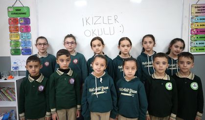 Muş'taki bu okul görenleri şaşırtıyor: 21 ikiz aynı okulda ders görüyor