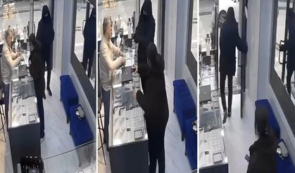 Kamera şakası gibi olay! Kararsız hırsız kuyumcudan azar yiyince koşarak kaçtı