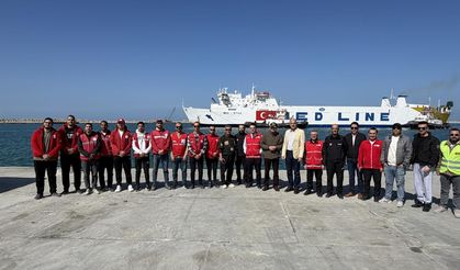 Türkiye'nin Gazze için hazırladığı 21. "İyilik Gemisi" Mısır'a ulaştı