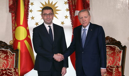 Cumhurbaşkanı Erdoğan, Kuzey Makedonya Başbakanı Mickoski’yi kabul etti