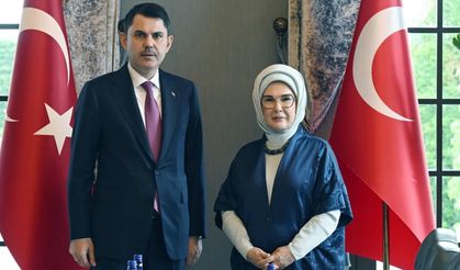Emine Erdoğan, Çevre, Şehircilik ve İklim Değişikliği Bakanı Kurum ile görüştü