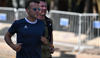 Fransa Cumhurbaşkanı Macron Ankara'da koşu yaptı