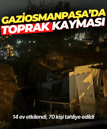 Gaziosmanpaşa'da toprak kayması: 24 bina tahliye edildi