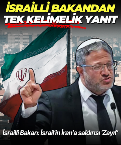İsrailli Bakan: İsrail’in İran’a saldırısı ‘Zayıf’