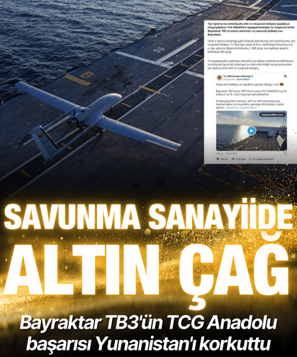 Bayraktar TB3'ün TCG Anadolu başarısı Yunanistan'ı korkuttu