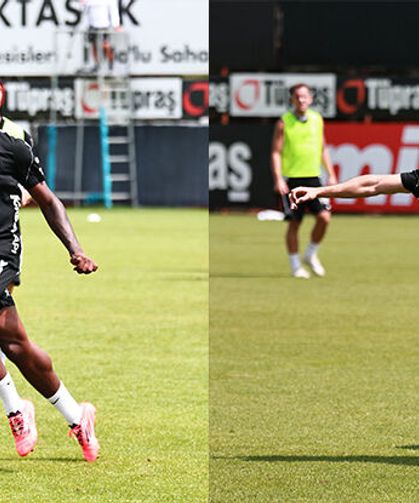Beşiktaş’ta yeni transferler Poku ve Miretti ilk antrenmanlarına çıktı