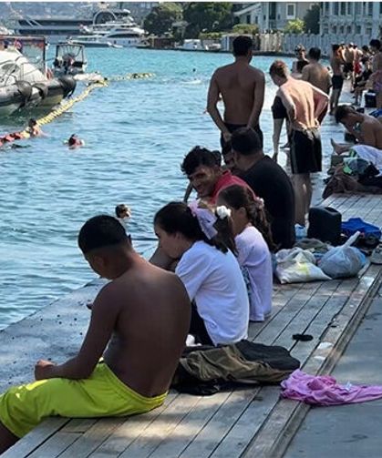 İstanbul’da sıcak havadan bunalanlar sahillere akın etti