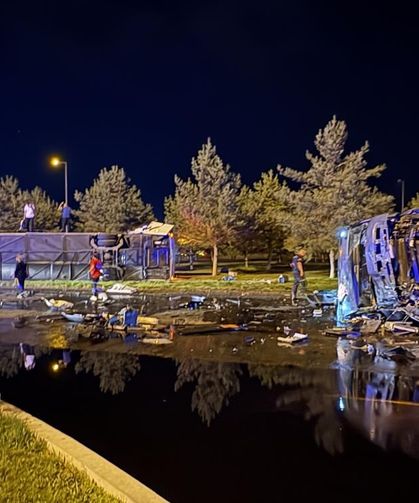 Kayseri'deki kazada faciadan dönüldü