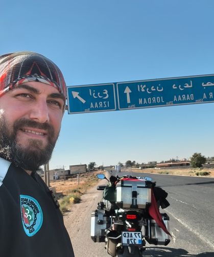 Samsun'dan motosikletle Mekke'ye gitti: 22 günde yaklaşık 7 bin kilometre yol kat etti