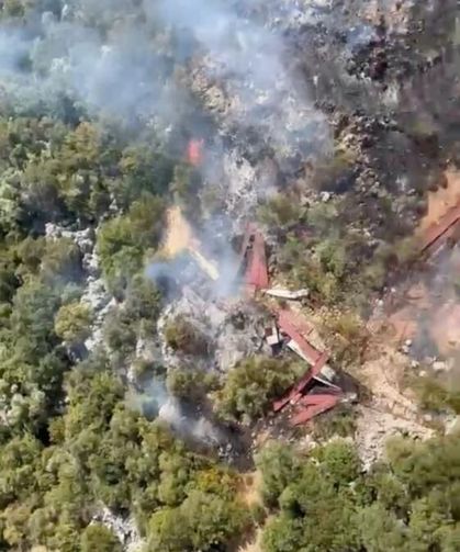 Antalya'da ormanlık alanda yangın