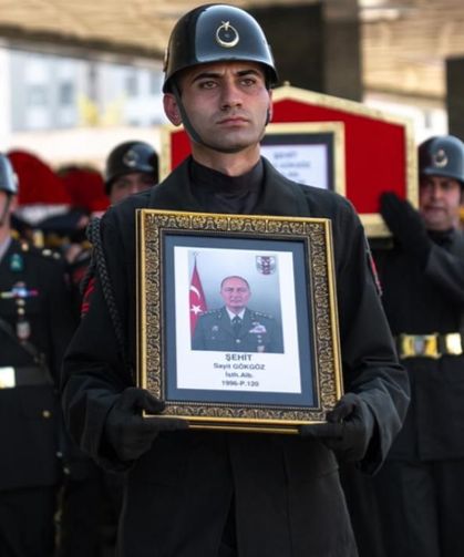 Şehit Albay Sayit Gökgöz son yolculuğuna uğurlandı