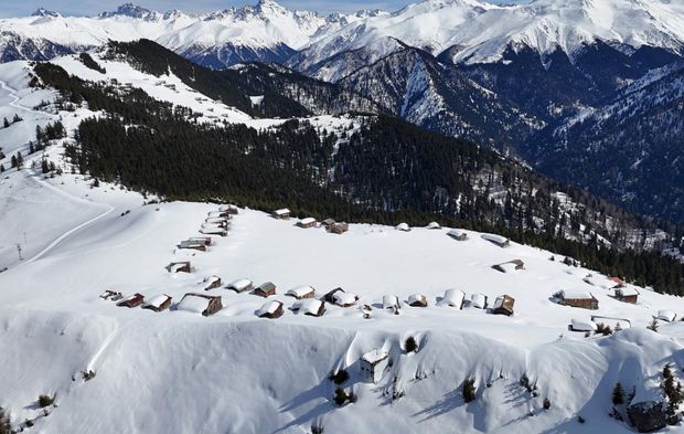 Rize'de Kaçkar Dağları ve yaylalardaki kar manzarası