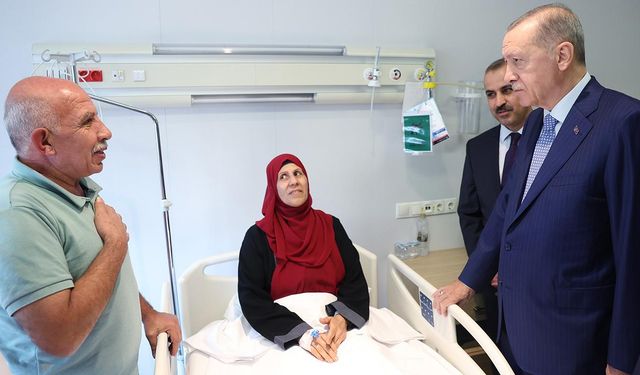 Gazze'den getirilen hastalardan Erdoğan'a teşekkür
