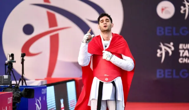 Milli tekvandocu Enbiya Taha Biçer Avrupa Şampiyonu