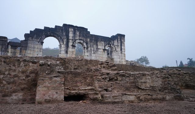 Düzce'deki antik kentte künk sistemleri ve kilise kalıntısına rastlandı