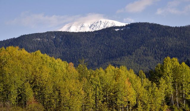 Ilgaz'da kış ve sonbahar aynı anda yaşanıyor