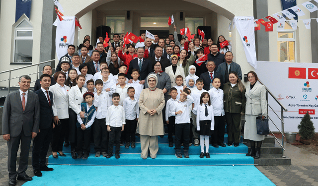 Emine Erdoğan, Bilim Bişkek İnovasyon Merkezi'nin açılışını yaptı