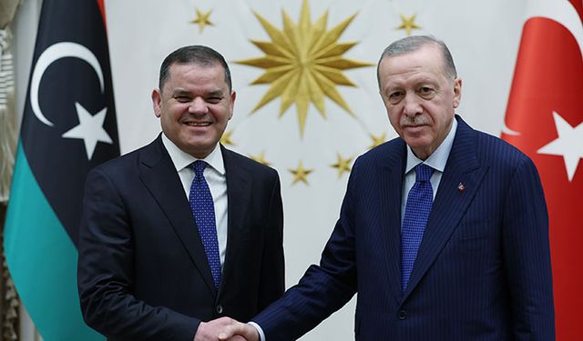 Cumhurbaşkanı Erdoğan,  Libya Başbakanı Dibeybe'yi kabul etti