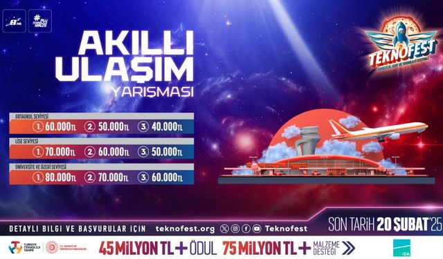 TEKNOFEST Akıllı Ulaşım Yarışması'na başvurular sürüyor